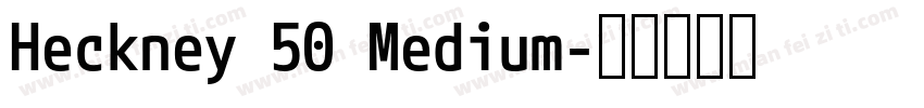 Heckney 50 Medium字体转换